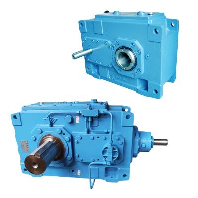 China Garment Shop Heavy Duty PV Shaft Mounted Low RPM Transmission Speed ​​Reducer Bevel Helical Gearbox for sale