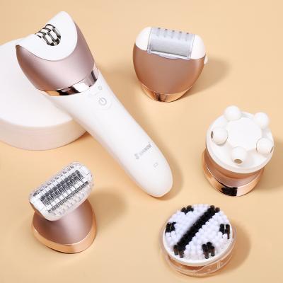 China Removes Safely Lady Outdoor Use Painless Battery Time Power OEM Gold Car Hair Fascia Remover SH7659 Garage Work Epilator Shaver for sale