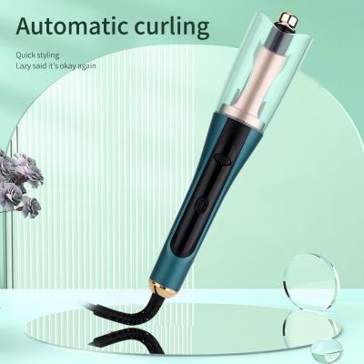 China Professional Private Label Cordless Multispeed LCD Display 360 Rotating Automatic Hair Curling Iron for sale