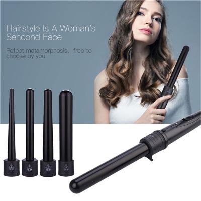 China 5 in 1 Curling Iron 5P 5 in 1 Portable Automatic Fast Heating Professional Mini Magic Hair Curling Iron Waves LED Display for Women for sale