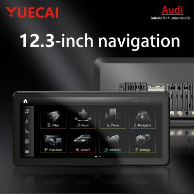 China Audi Q5 A4L Q7 A6L Q3 A3 CarPlay Car Navigation System Android All In One 12,3 inch Te koop