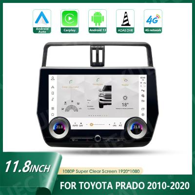 China Qualcomm 665 Car Android Navigation Android 13 Head Unit For Toyota Prado 10-22 for sale