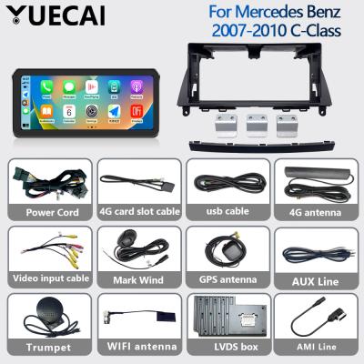 China Universial Qualcomm Navigation 12.3 Inch Mercedes Benz 2007-2010 C Class for sale