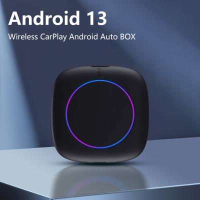 China CarPlay Android 13 AI Box Wireless Auto Adapter Bluetooth 5.0 Ondersteuning voor Netflix/YouTube/TikTok Streaming Video Te koop