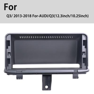 China Yuecai 12.3 inch Frame Auto Radio Fascia Voor Audi Q3 2013-2018 Multimedia Player Frame Dashboard Bezel Panel Te koop