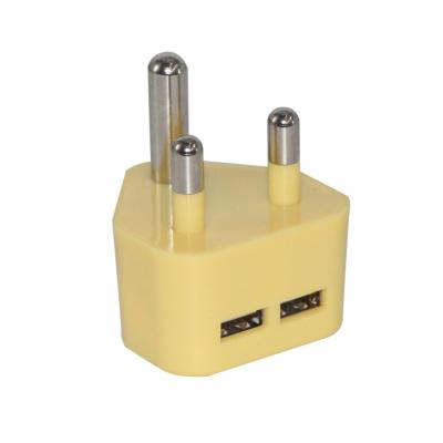 China Mobile Phone South Africa Travel Charger Dual USB Wall Charger 5V 2A for sale