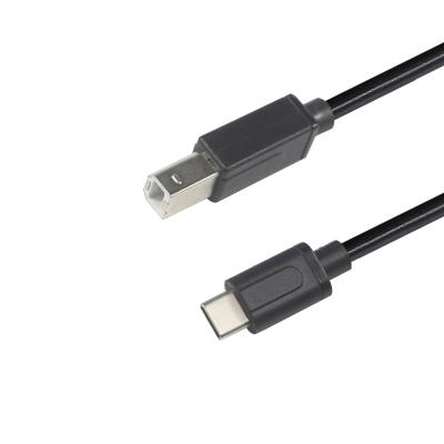 China Camera USB C Printer Cable Data Transfer Cable 480Mbps USB B 2.0 to Type-C Scanner USB Printer Cord for sale