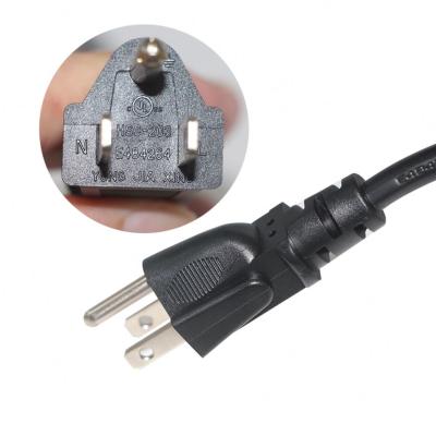 China 16awg COMPUTER IEC AC 3 Pin Plug American Plug Prong Us North America Sjt 18awg USA Power Cord Cable for sale