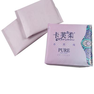 China Kafurou Super Absorbent Cheap Hot Sale Organic Cotton Ultra Thin Regular Menstrual Pads With Wings Feminine Hygiene Products for sale