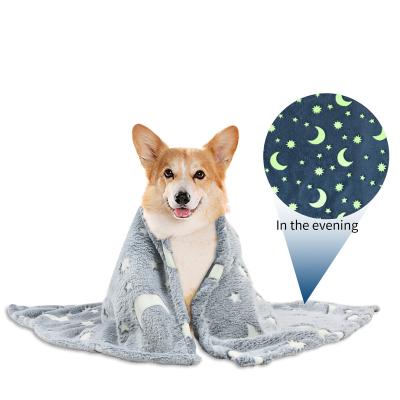 China Dog Stocked Sleep Mat Bed Cover with Cute Glowing Pattern, Warm Pet Blanket Great for Puppy, Dog, Cat for sale