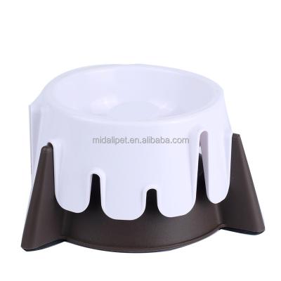 China Non-automatic Adjustable Wet Dry Slow Dog Food Bowl Daily Feeding Protector for sale