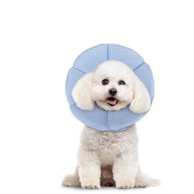 China Wholesale Soft Viable Adjustable Pet Dog Cone Recovery Cone Dog Cotton Amazon Protective Collar For After Surgery for sale