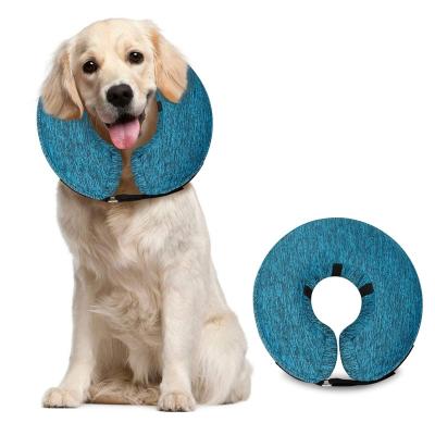 China Viable Protective Inflatable Collar For Dogs And Cats Soft Pet Recovery Collar Dog Cone for sale