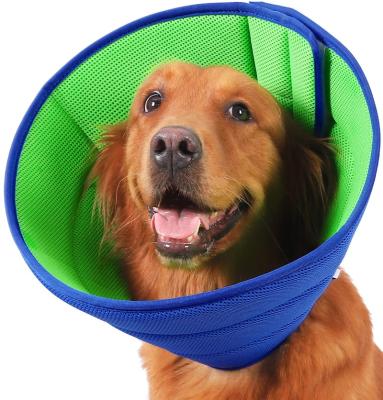 China Viable Soft Cone For Dogs After Surgery Dog Adjustable Recovery Collar Breathable Dog Cone for sale