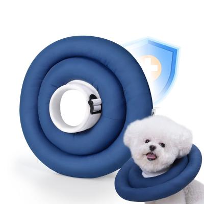 China Comfortable Water Resistant Adjustable Recovery Pet Collars Cone Dog Dog Donut Collar Comfortable for sale