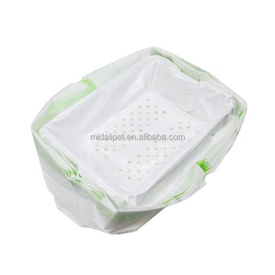 China Cats cat litter filter bag is thickened and has a handle that can be carried for sale