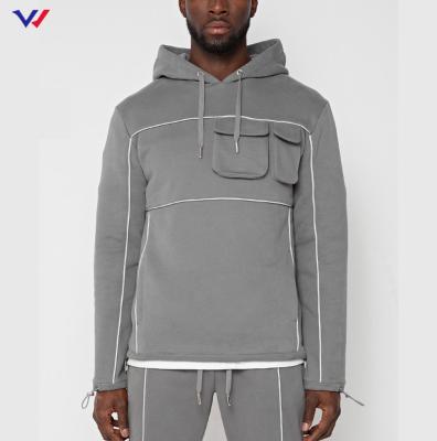 China New Arrival Men's Breathable Gray Cotton Hoodies Thoughtful Pullover Hoodie Wholesale for sale