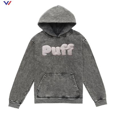 China custom Anti-wrinkle pullover hoodie heavy brushed acid washed oversized breath print hoodies unisex wholesale for sale