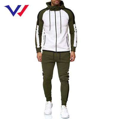 China Wholesale Breathable Blank Hoodie Tracksuit Casual Cropped Fashion Logo Sweatshirt Color Matching Custom Hoodies Sets For Men for sale