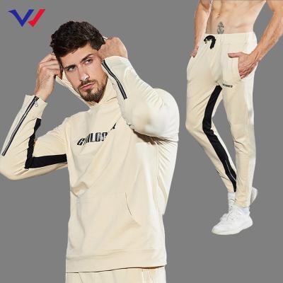 China Custom Logo Breathable Gym Running Suit Mens Tracksuits Fitness Causal Ductility Good 2 Piece Minimalism Sweatsuit Set Men for sale