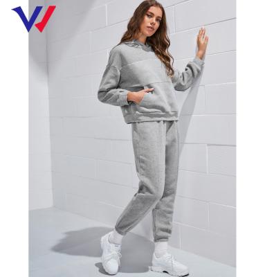 China 2022 Breathable New Thicken Sweatsuit Drop Shoulder Heating Tracksuit For Women In Winter for sale