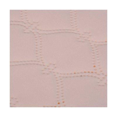 China Factory supply attractive price breathable pink embossed textured custom knitted fabric high quality for sale