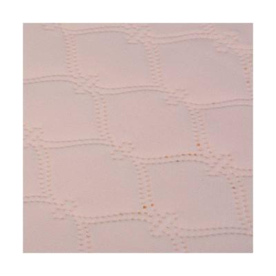 China Breathable Fine Pink Customized Embossed Jersey 94%Polyester 6%Spandex Quality Knit Fabrics for sale