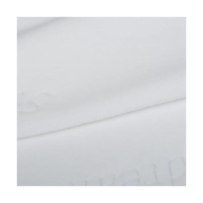 China New Selling Breathable Well Type White Cheap Custom Printed 100% Polyester Velvet Fabric for sale