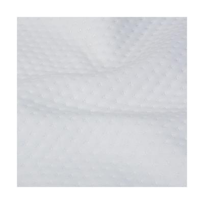 China Breathable Newcomers Customized Dye Interlock Fabric White 100% Polyester Knitted for sale