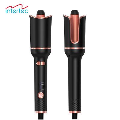 China Professional Magic Ceramic Automatic Hair Curler Hair Curling Iron Portable Automatic Rotating Hair Curler for sale