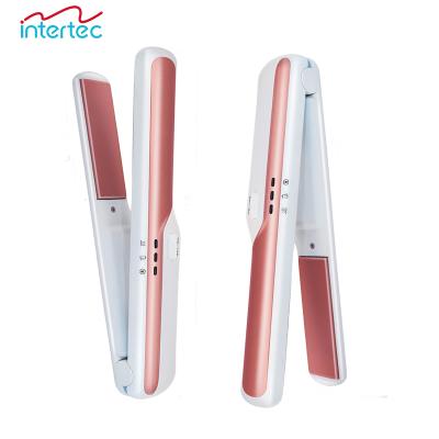 China Mini USB Rechargeable Hair Straightener Hair Straightener Hair Straightener Multifunctional USB Hair Straightener Brush Iron for sale