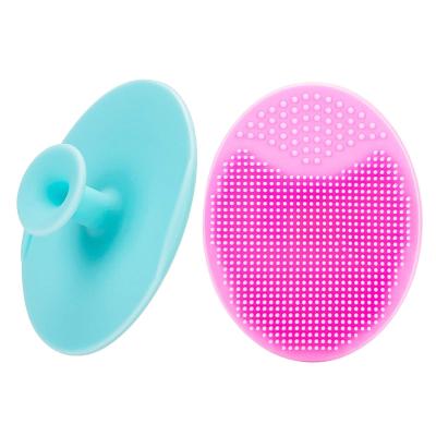 China Brand New Acne Treatment 2021 Food Grade Silicone Eco-friendly Facial Brush 100% Cleansing Hearts Shape Mini Face Brush for sale