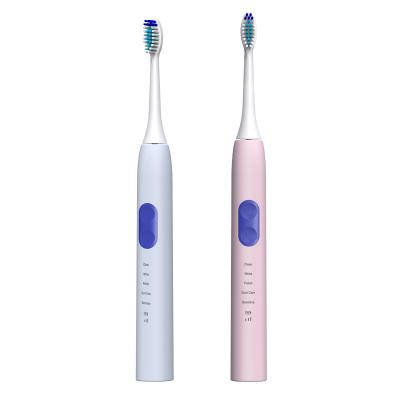 China Fashionable 5 Modes Counter-action Waterproof Sonic Electric Toothbrush DC Battery Operated Smart Ultrasonic Denamic Oral Cleaning for sale