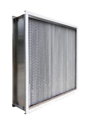 China Cleanroom HEPA Air Filter 350-400 Degree Centigrade Obtainable Temperature for sale