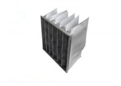 China F8 Activated Carbon And Synthetic Fiber Media Pocket Air Filter Aluminum Frame for sale