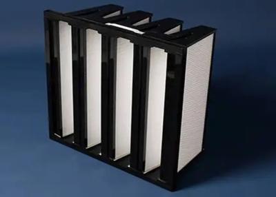 China Ventilation Compact V Bank Filter Plastic Frame F7 F9 Filter for sale