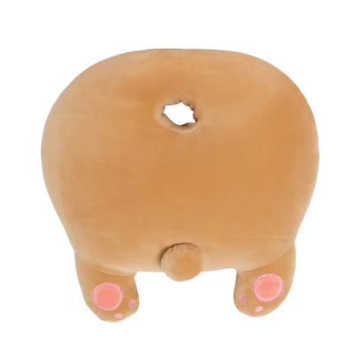 China Children's Cartoon Round Hole Pillow Bear Donkey Buttocks Futon Futon Cushion Nap Pillow Tatami Cushion for sale