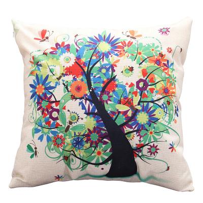 China Wholesale Nondisposable Sofa Canvas Pillowcase Cushion Home Sofa Decoration Hugging Print Canvas Cotton Custom for sale