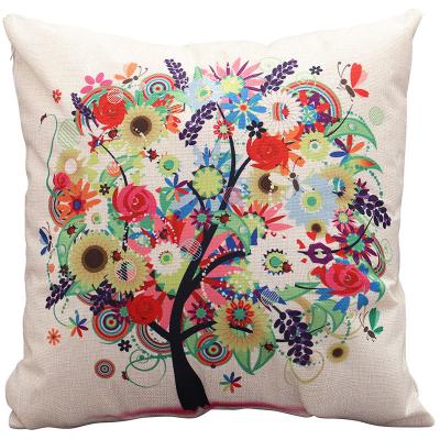 China Wholesale Nondisposable Sofa Canvas Pillowcase Cushion Home Sofa Decoration Hugging Print Canvas Cotton Custom for sale