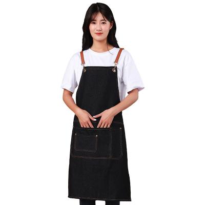 China Waiter Cleaning Kitchen Cooking Gift Nail Art Cowgirl Apron Designer Red Cotton Red Cotton OEM LOGO Work Logo Custom Apron for sale