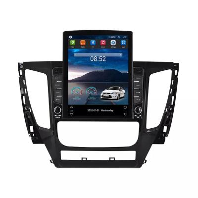 China Car Auto Parts Tesla TS Android 9.0 IPS 2.5D Car DVD Player For Mitsubishi Pajero 2017 2018 2+32GB GPS BT WIFI Stereo Navigation for sale