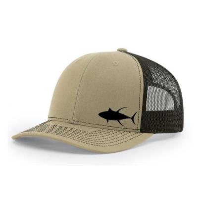 Κίνα trucker hat custom fish embroidered solid color gorras trucker hats summer outdoor sun shield trucker cap mesh προς πώληση