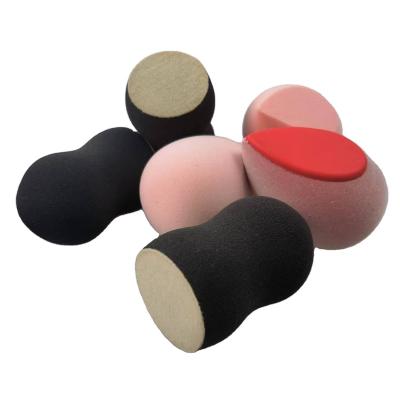 China Customization Makeup Foundation Applicator Skin-Friendly Microfiber Velvet 2-in-1 Flocking Pad + PU, SBR, NBR Hybrid Sponge Makeup Sponge for sale