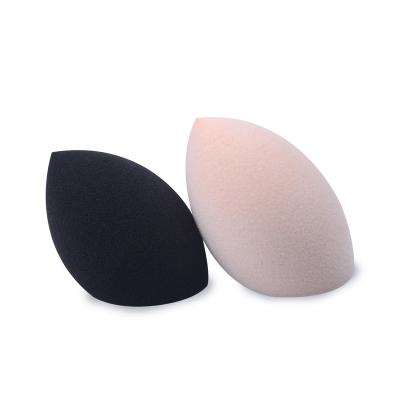 China Non Toxic Microfiber Latex Make Up Sponge Laser Logo PU Material Super Soft Makeup Micro Fiber Flocking Make Up Beauty Egg Sponge for sale