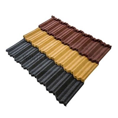 China Yuantong 60 Years Warranty colorful stone coated metal roof tiles for sale