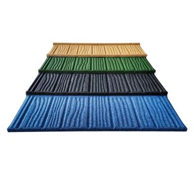 China Roofing Tile Roof Sheets sale Red White Blue Customized Industrial Surface Color stone coated metal roofing tiles manufacture for sale