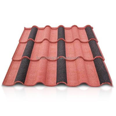 China stone coated Aluminium Roofing Tiles zinc 0.3mm New Roman tile  building materials for sale