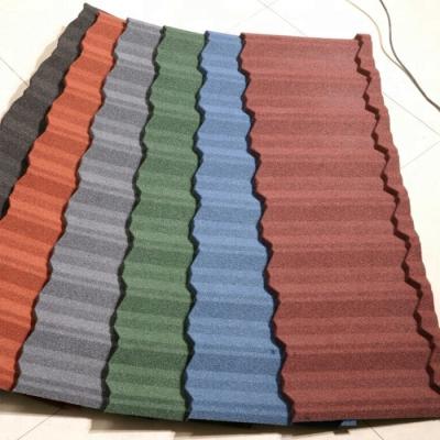 China colorful design Stone Coated Roofing Tile Antibacterial stone coated tile for Nigeria market for sale