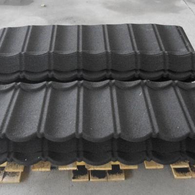 China Colorful Metal Tile Roofing Sheets Black And Gray Color Metal Roof Tile In Nigeria for sale