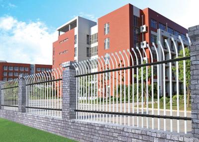 China Residential Powder Coated L3m Tubular Steel Fence for sale